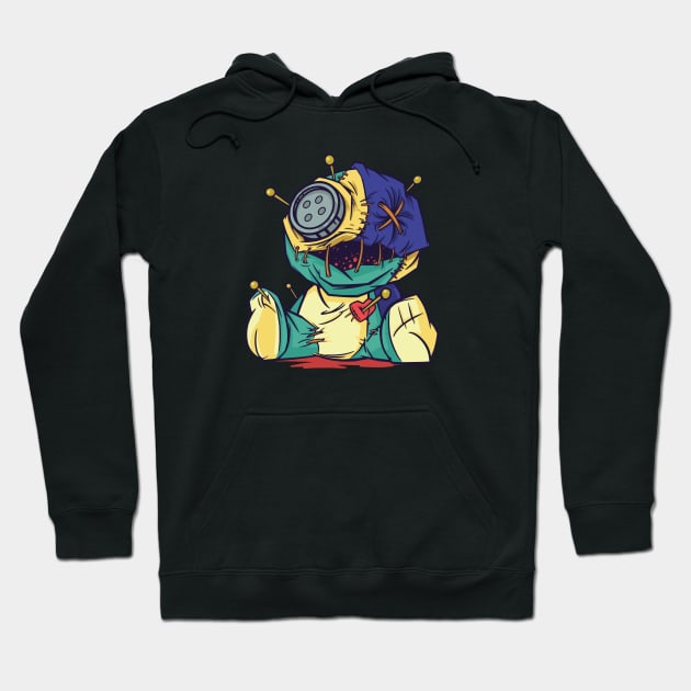 Creepy Voodoo Doll Cartoon Hoodie by SLAG_Creative